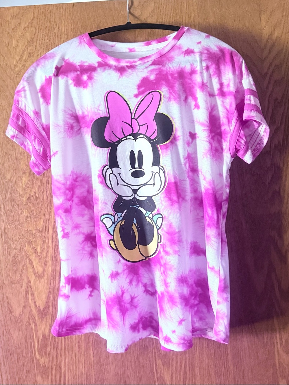 Disney Pink Tie-Dye Minnie Mouse short Sleeve Tee